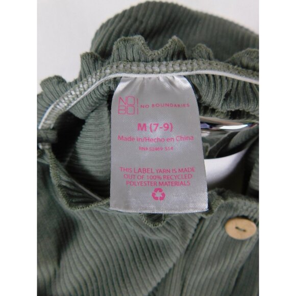 Green Ribbed Button Front Cami Tank Top Womens Medium Lettuce Hem - Picture 10 of 12